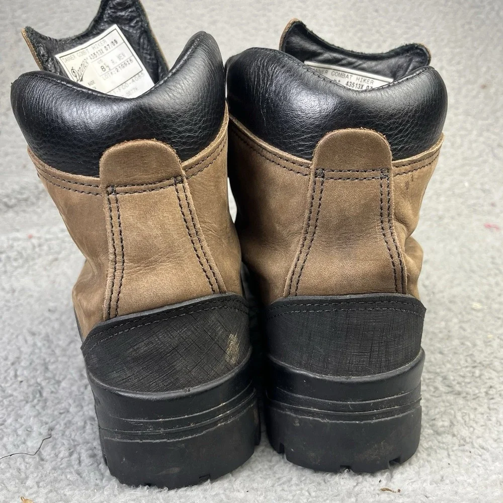 Danner Boots Combat Hiker Men 8.5 R Brown 43513X Military Tactical Waterproof